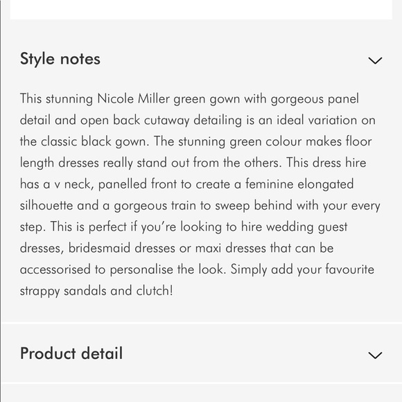 Nicole Miller- Green gown 👗 dress - Picture 4 of 7